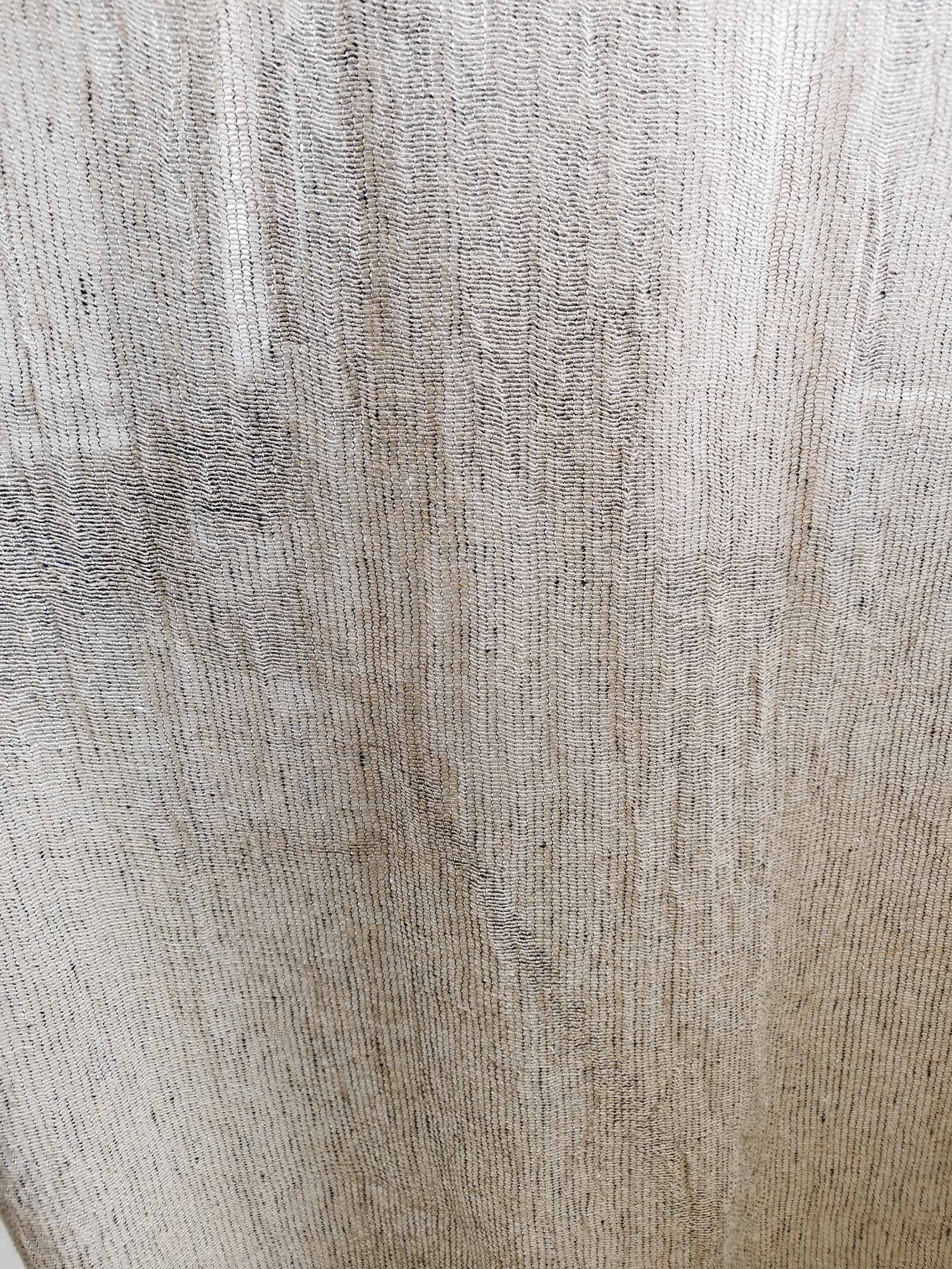 100% European Flax Linen Curtains | Khaki Blend Open Weave Washed OEKO-TEX Sheer
